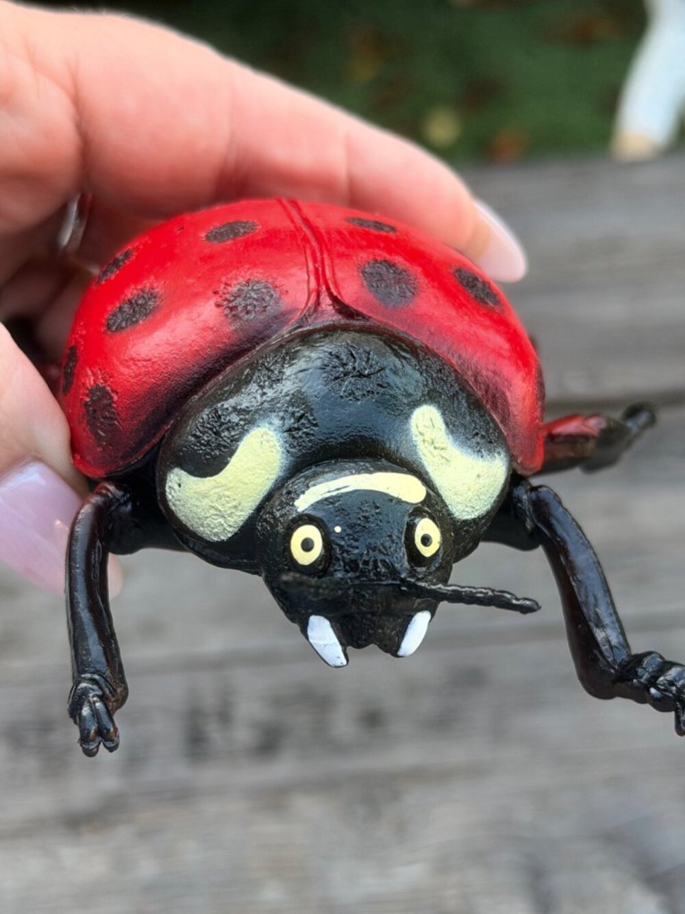 Luckystar Education Lady Bug Plastic Animal Figure Large 5" Science Nature Toy - Picture 7 of 10